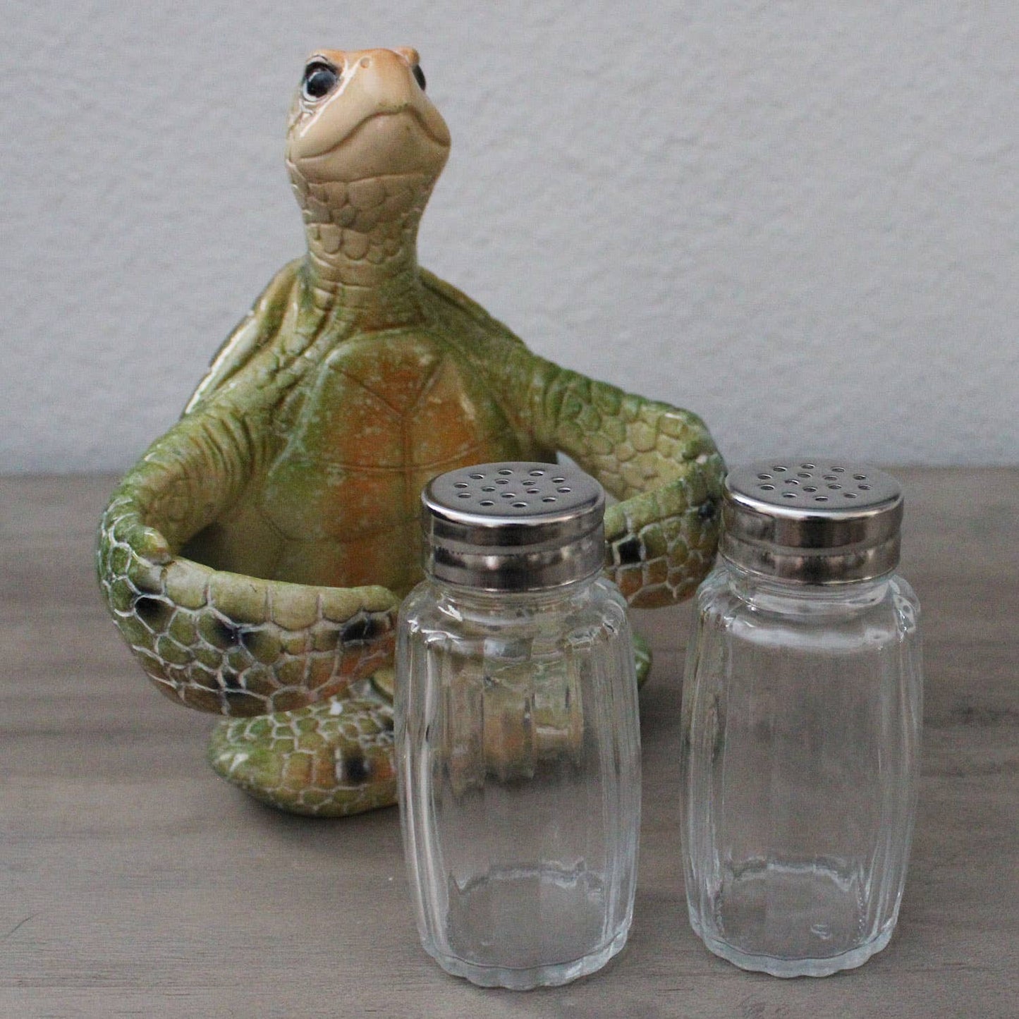 Green Sea Turtle Salt & Pepper Set - Coastal Kitchen