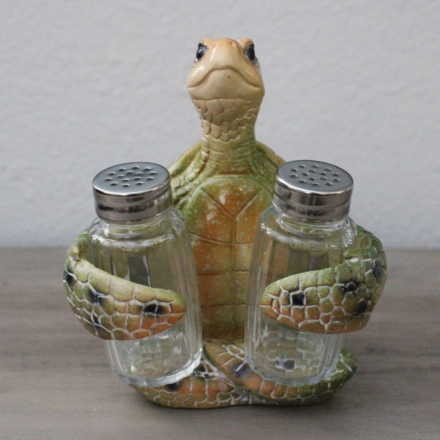 Green Sea Turtle Salt & Pepper Set - Coastal Kitchen