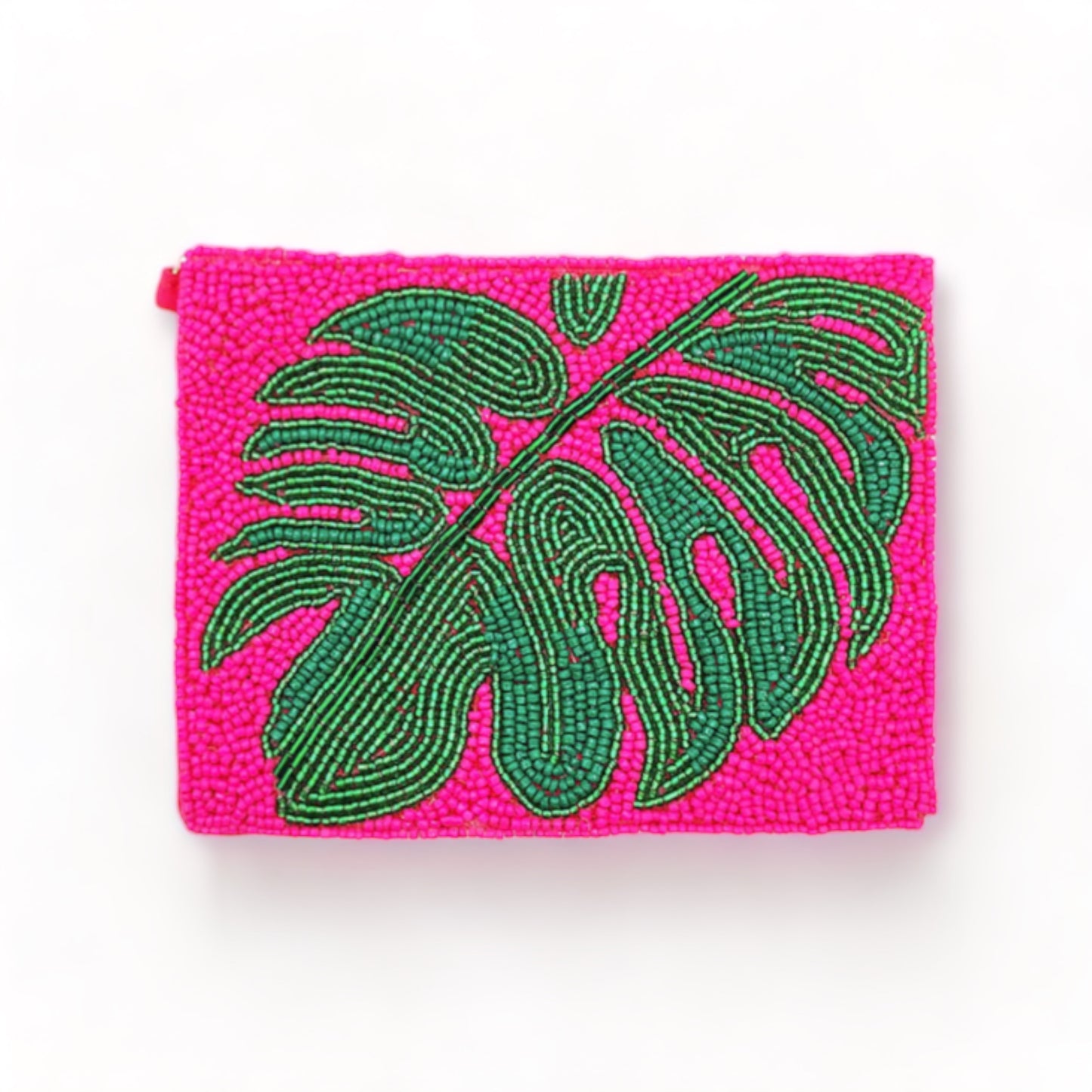 Tropical Leaf Mini Pouch