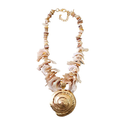 Seashell Necklace | Mocha Mousse | Ocean | Boho | Beach |