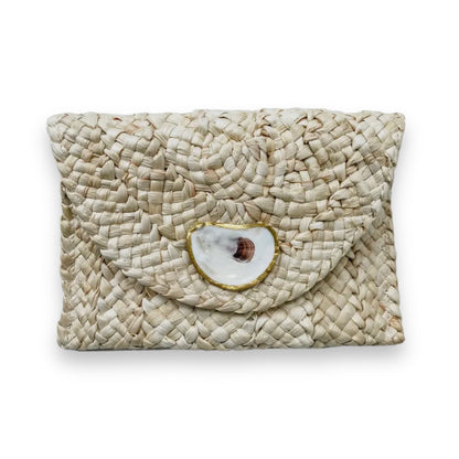 Natural Oyster Clutch