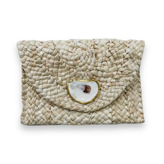 Natural Oyster Clutch