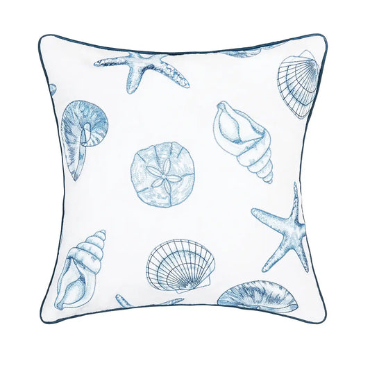 Coastal Calming Seas Throw Pillow