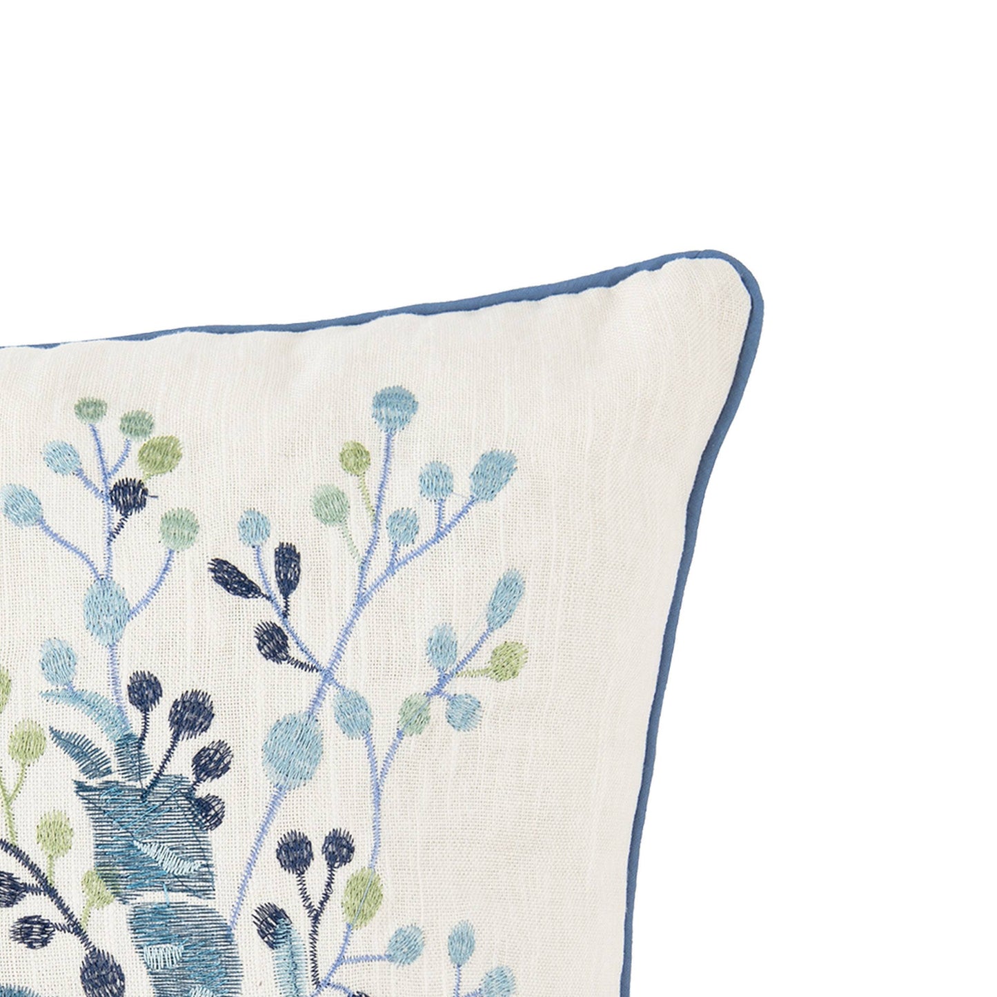 Crab Crescent Bay Embroidered Throw Pillow