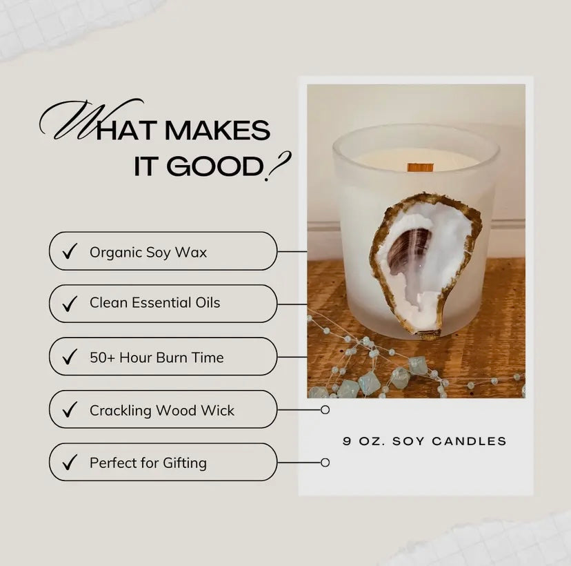 White Jar Oyster Candle