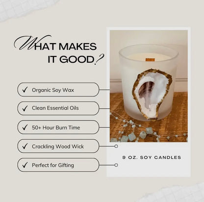 White Jar Oyster Candle