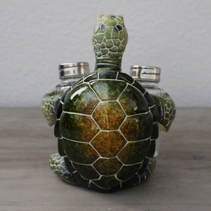 Green Sea Turtle Salt & Pepper Set - Coastal Kitchen