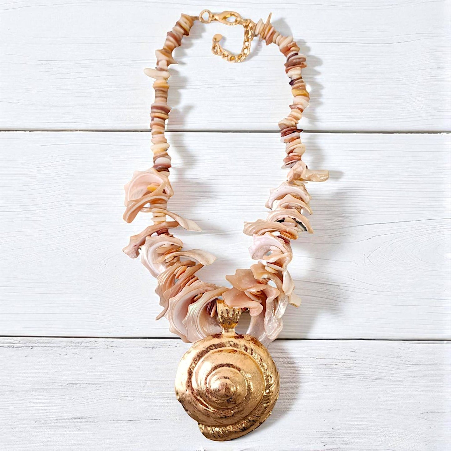 Seashell Necklace | Mocha Mousse | Ocean | Boho | Beach |