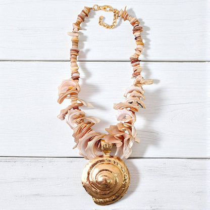 Seashell Necklace | Mocha Mousse | Ocean | Boho | Beach |