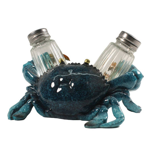 Blue Crab Salt & Pepper Set - Coastal Kitchen 