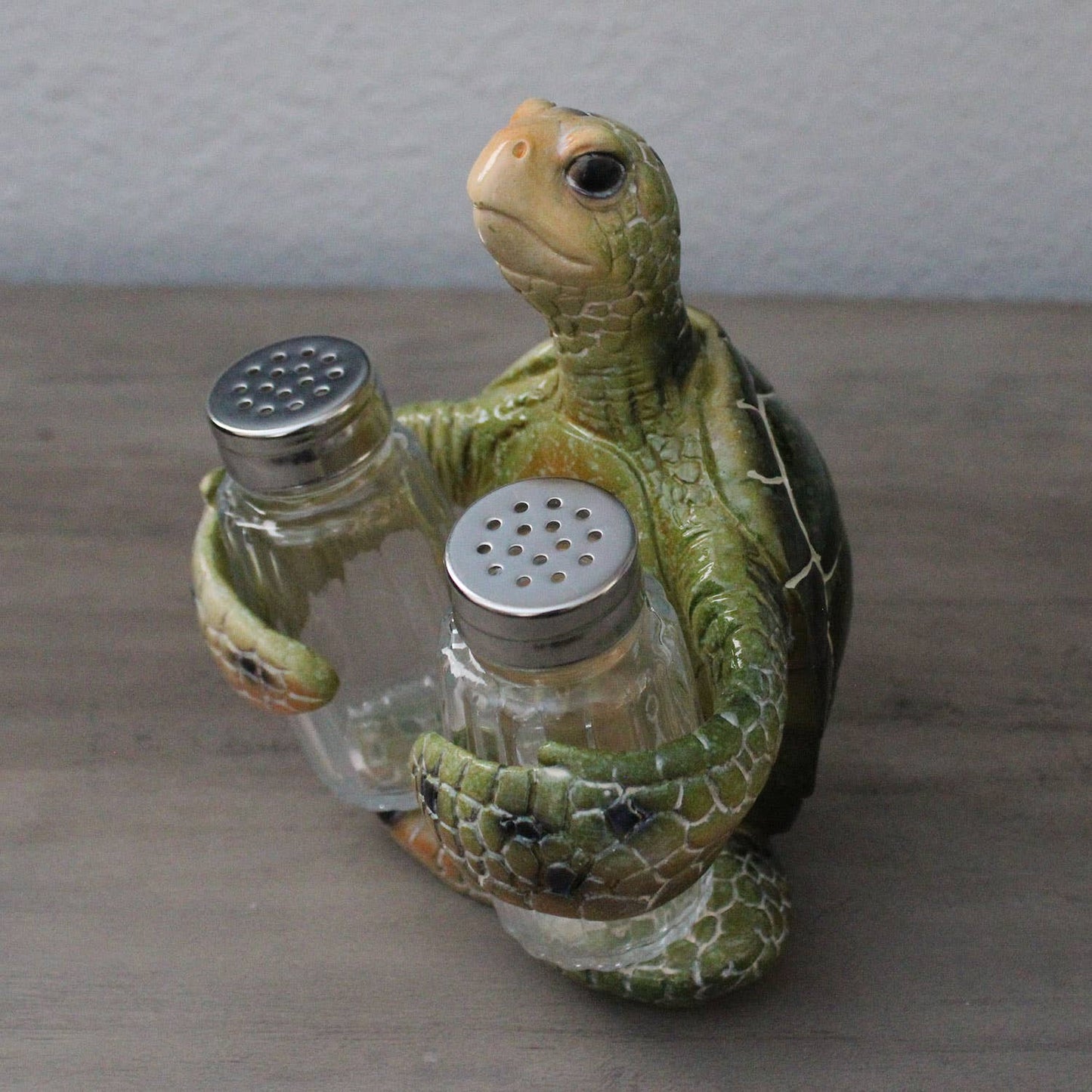 Green Sea Turtle Salt & Pepper Set - Coastal Kitchen