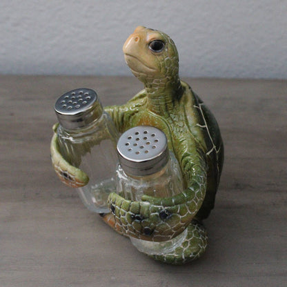 Green Sea Turtle Salt & Pepper Set - Coastal Kitchen