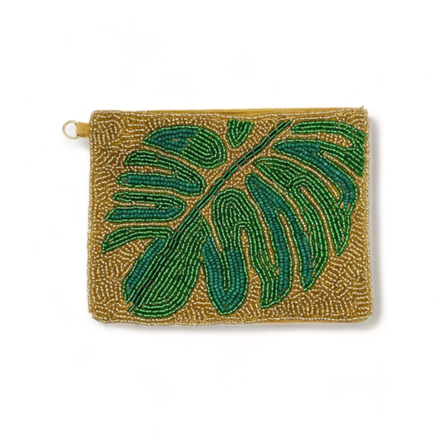 Tropical Leaf Mini Pouch