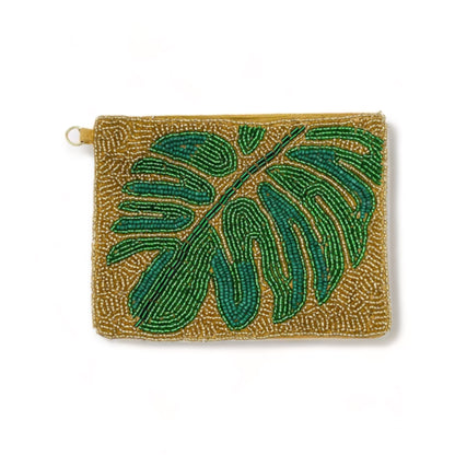 Tropical Leaf Mini Pouch