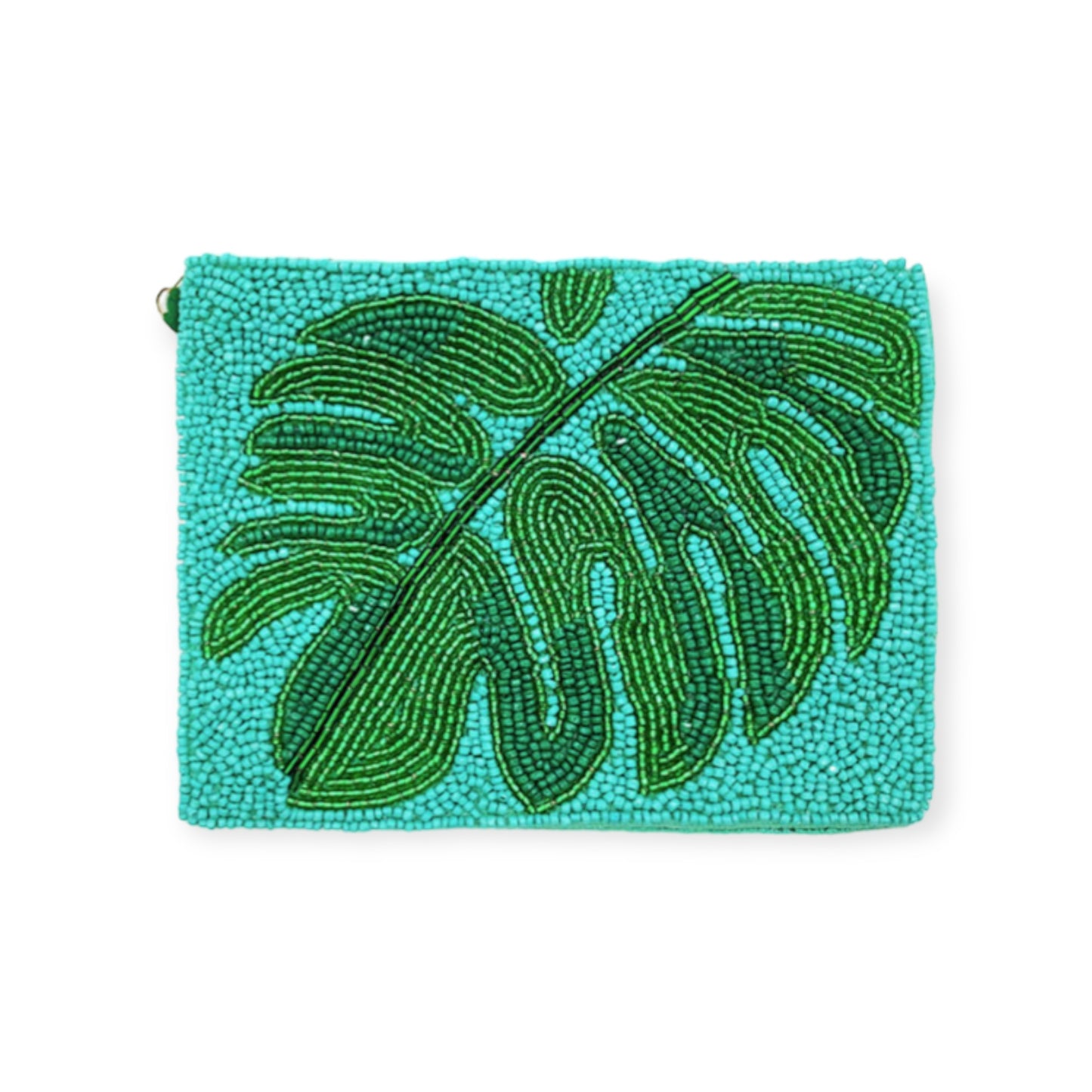 Tropical Leaf Mini Pouch