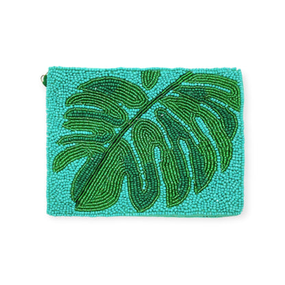 Tropical Leaf Mini Pouch