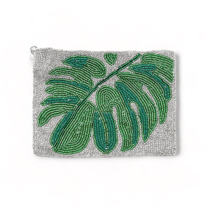 Tropical Leaf Mini Pouch