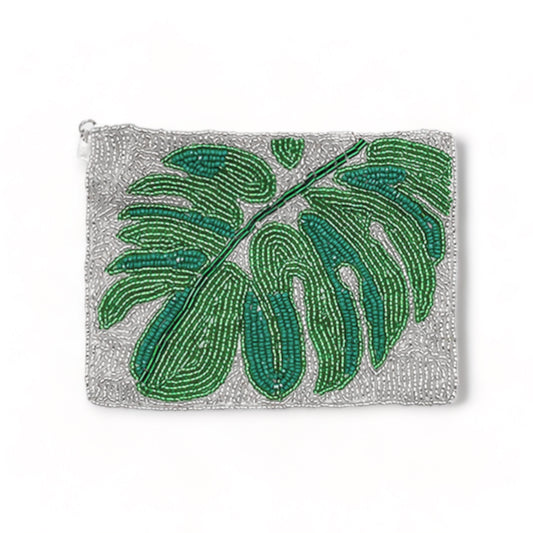 Tropical Leaf Mini Pouch