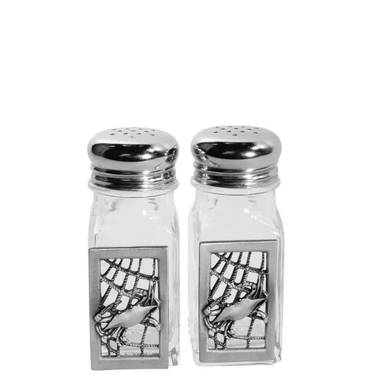 Crab Net Salt and Pepper Shakers