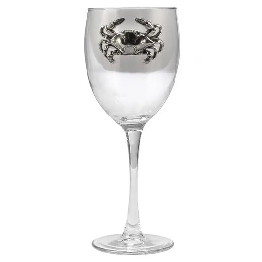 Blue Crab Wine Glasses